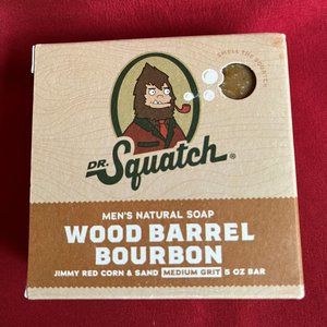 Dr. Squatch Natural Bar Soap, Wood Barrel Bourbon, 5 oz